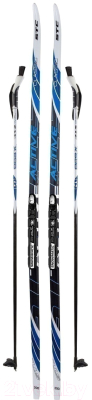 Комплект беговых лыж STC Snowmatic NNN N3 Lite Auto 175/135 (синий)