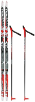 Комплект беговых лыж STC NNN Тrек Active автомат 175/135 (красный) - 