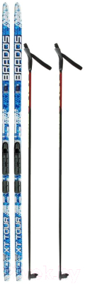 Комплект беговых лыж STC NNN Тrек Active автомат 200/160 (синий)