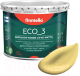 Краска Finntella Eco 3 Wash and Clean Maissi / F-08-1-3-LG148 (2.7л, светло-желтый, глубокоматовый) - 