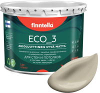 Краска Finntella Eco 3 Wash and Clean Norsunluu / F-08-1-3-LG150 (2.7л, бежевый, глубокоматовый) - 