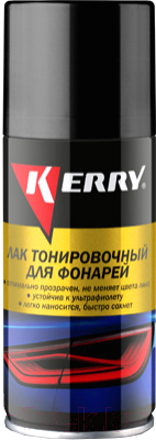 Лак автомобильный Kerry Для тонировки фар KR-963.1 (210мл, черный)