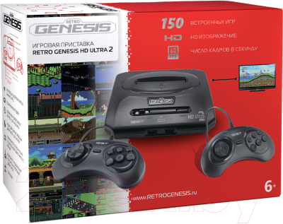 Игровая приставка Retro Genesis HD Ultra 2 + 150 игр / ConSkDn114