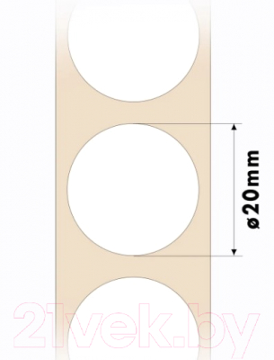Набор этикеток FLEX-N-ROLL VNB01-20-C40-300 (белый)