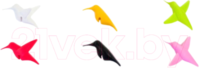 Набор маркеров для бокалов Qualy Humming Bird / QL10101-MX (6шт)