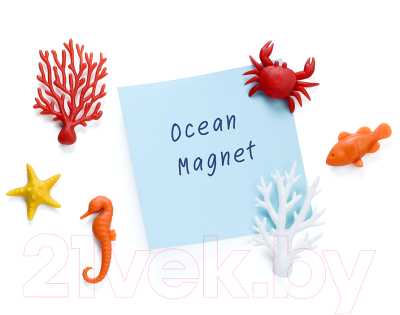 Набор магнитов декоративных Qualy Ocean / QL10337-MX (6шт)