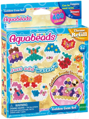 Развивающая игра Aquabeads Аквамозаика Золотые украшения / 31048