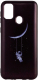 Чехол-накладка Case Print для Galaxy M21 (астронавт на луне) - 