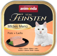 

Влажный корм для кошек, Vom Feinsten Mildes Menu для кастрир. с индейкой и лососем/83861