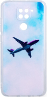 Чехол-накладка Case Print для Redmi Note 9 (самолет) - 