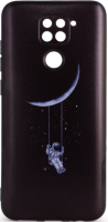 Чехол-накладка Case Print для Redmi Note 9 (астронавт на луне) - 