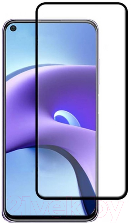Защитное стекло для телефона Case 3D для Redmi Note 9T (черный глянец) — фото 1