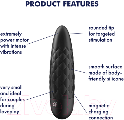 Вибромассажер Satisfyer Ultra Power Bullet 5 / 4007779 (черный)