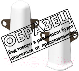 Уголок для плинтуса Ideal Деконика 001 Белый с крепежом (7см, 2шт, наружный, флоупак)