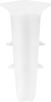 Уголок для плинтуса Ideal Деконика 001-G Белый глянцевый (7см, 2шт, внутренний, флоупак) - 
