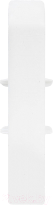 Соединитель для плинтуса Ideal Деконика 001-G Белый глянцевый (7см, 2шт, флоупак)