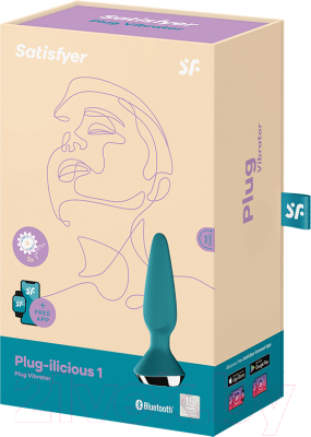 Вибропробка Satisfyer Plug-Ilicious 1 / 4003214 (бирюзовый)