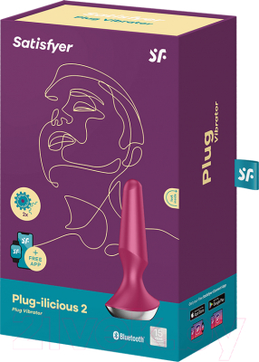 Вибропробка Satisfyer Plug-Ilicious 2 / 4003276 (малиновый)