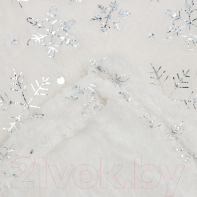 Плед Этель Серебряные снежинки / 7155687  (150х200, корал-флис)