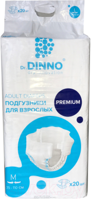 Подгузники для взрослых Dr.Dinno Premium M  (20шт)