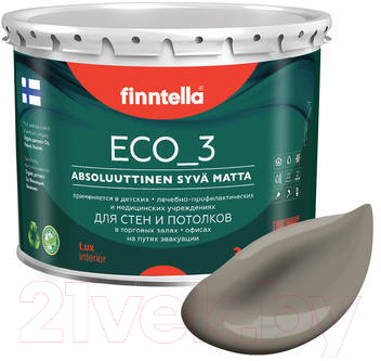 Краска Finntella Eco 3 Wash and Clean Maa / F-08-1-3-LG233