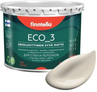 Краска Finntella Eco 3 Wash and Clean Ranta / F-08-1-3-LG238 (2.7л, теплый бежевый, глубокоматовый) - 