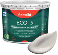 Краска Finntella Eco 3 Wash and Clean Vuoret / F-08-1-3-LG243 (2.7л, теплый серо-коричневый, глубокоматовый) - 