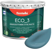 Краска Finntella Eco 3 Wash and Clean / F-08-1-3-LG260 (2.7л, глубокоматовый) - 