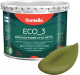 Краска Finntella Eco 3 Wash and Clean Ruoho / F-08-1-3-LG71 (2.7л, травяной зеленый, глубокоматовый) - 