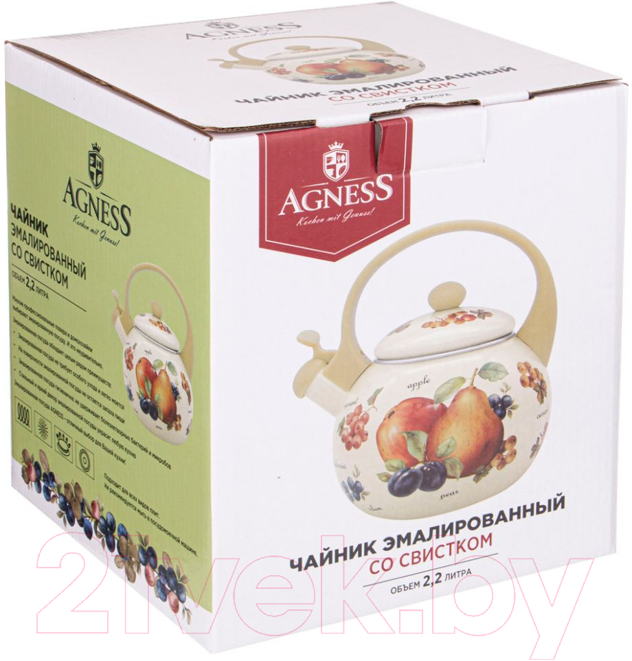 Чайник со свистком Agness 934-384