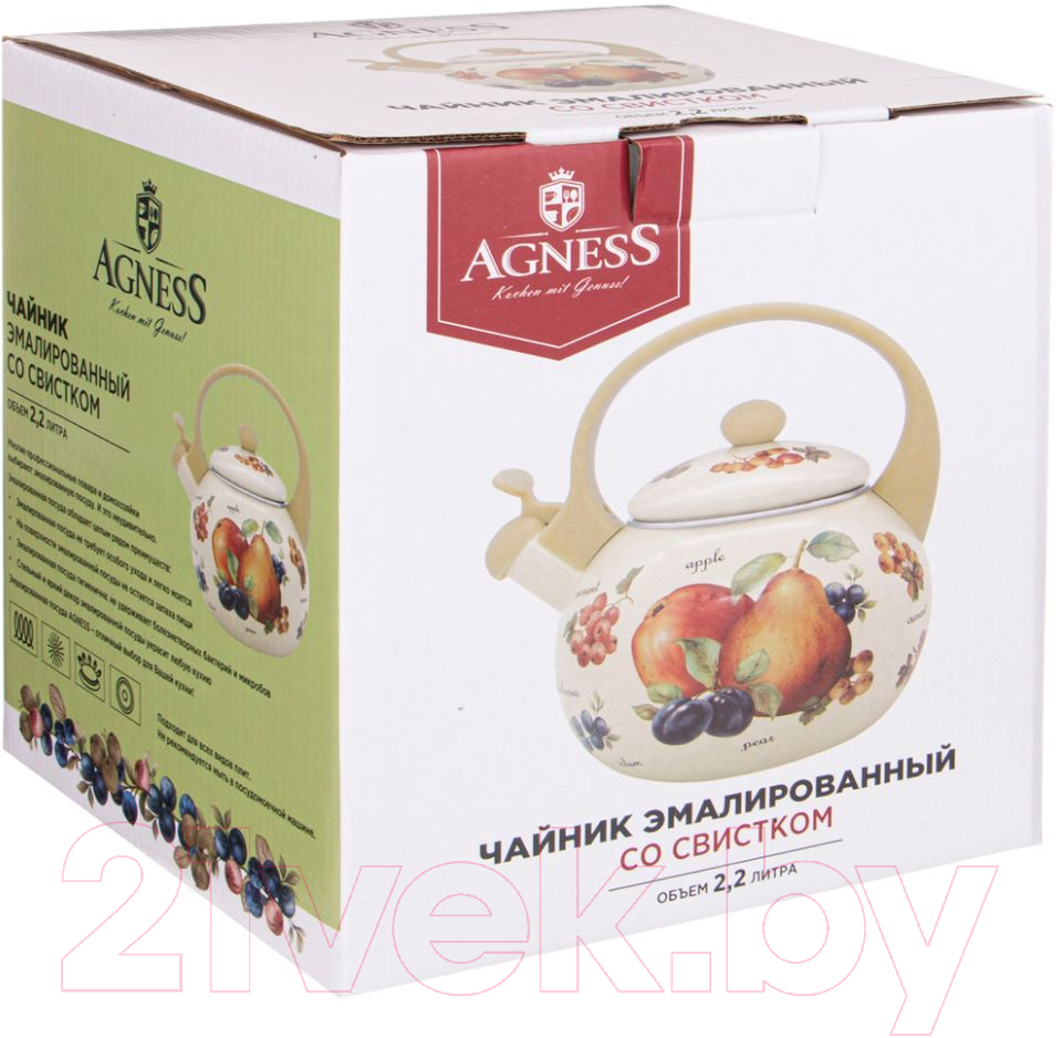 Чайник со свистком Agness 934-424