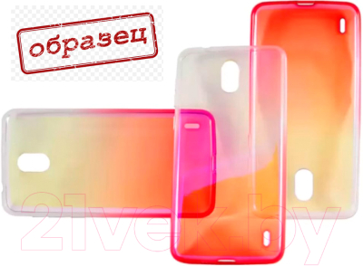 Чехол-накладка Case Rainbow для Nokia 1 (глянцевый розовый)