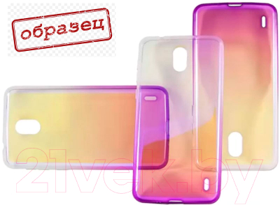 Чехол-накладка Case Rainbow для Nokia 7 Plus (глянцевый фиолетовый)