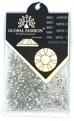 Стразы для ногтей Global Fashion Кристалл Swarovski SS8  (1440шт, прозрачный)