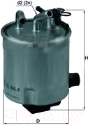 

Топливный фильтр Knecht/Mahle, KL440/4