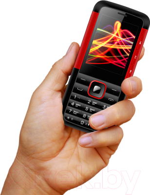 Мобильный телефон Vertex D532 (черный/красный)
