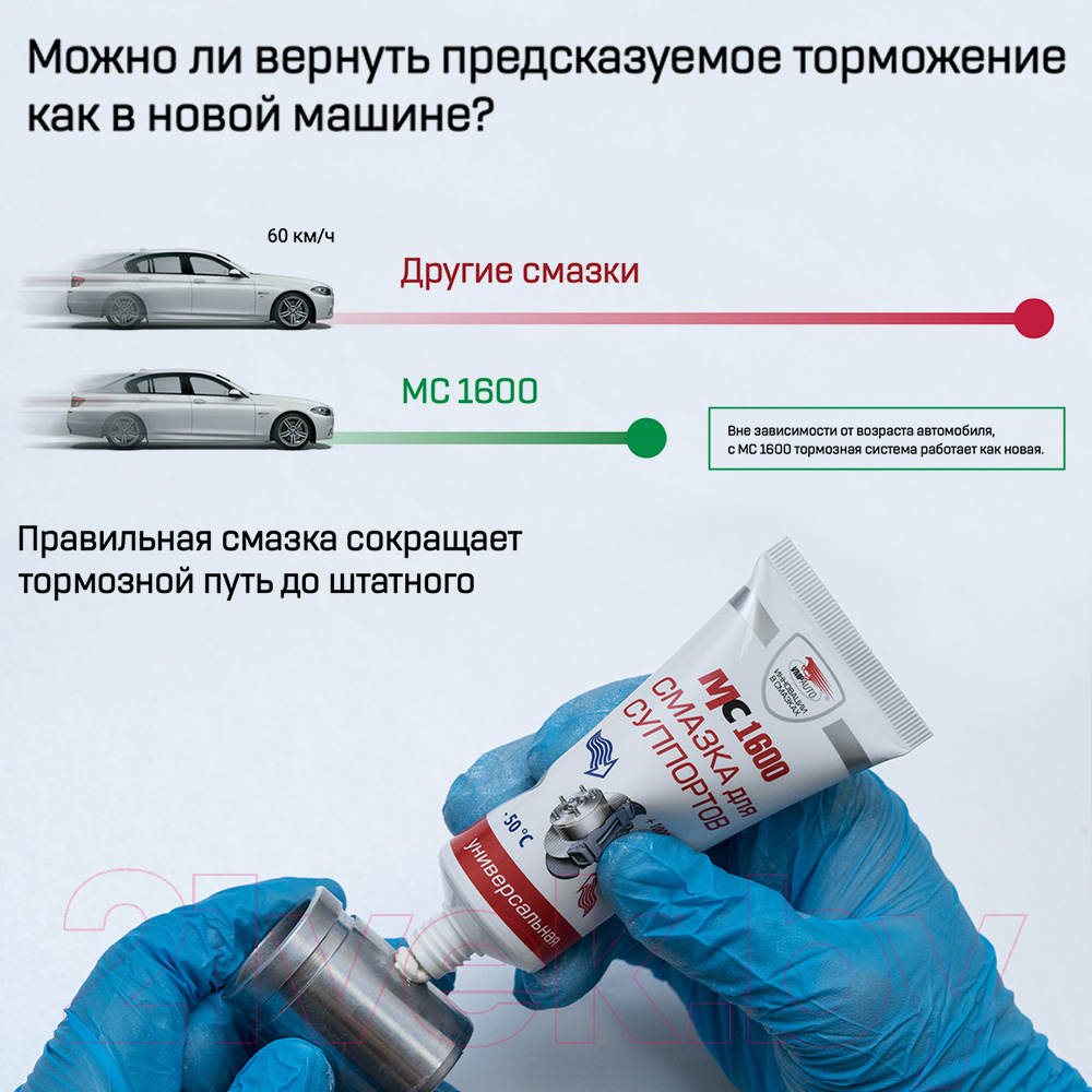 Смазка техническая VMPAUTO Для суппортов МС-1600/9 (9кг) — фото 7