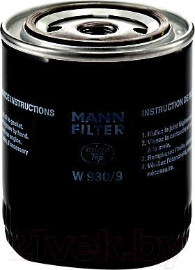 

Масляный фильтр Mann-Filter, W930/9