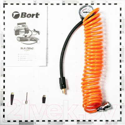 Автомобильный компрессор Bort BLK-700x2