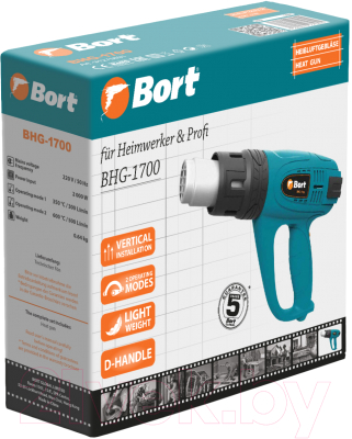 Строительный фен Bort BHG-1700 (91275691)