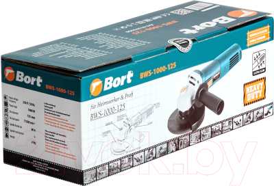 Угловая шлифовальная машина Bort BWS-1000-125 (91275356)