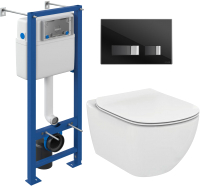

Унитаз подвесной с инсталляцией Ideal Standard, Tesi T007901 + T352701 + S-IN-MZ-VECTOR + P-BU-MOV/Blg/Gl