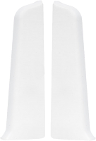 Заглушка для плинтуса Ideal Деконика 001-G Белый глянцевый (7см, 2шт флоупак) - 