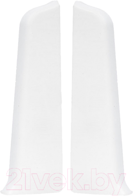Заглушка для плинтуса Ideal Деконика 001-G Белый глянцевый (7см, 2шт флоупак)