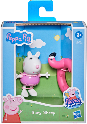Фигурка коллекционная Peppa Pig Веселые друзья Сюзи с кругом F2206/F2179