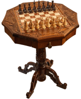 Шахматный стол Haleyan Севанское сражение / kh405 -