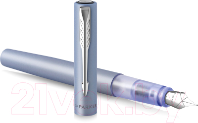 Ручка перьевая имиджевая Parker Vector Silver Blue F 2159750
