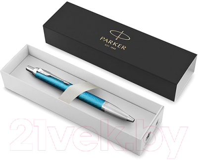 Ручка шариковая имиджевая Parker IM Premium Blue Grey CT 2143645