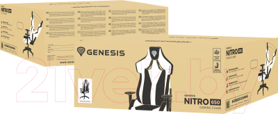 Кресло геймерское GENESIS Nitro 650 / NFG-1849 (Howlite White)