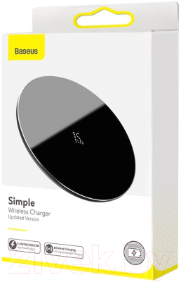 Зарядное устройство беспроводное Baseus Simple Wireless Charger / WXJK-B01 (черный)